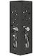 HomCom Ομπρελοθήκη Μεταλλική Μαύρη 15.5x15.5x49cm