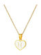FantazyStores Monogramm Halskette "Η" aus Stahl
