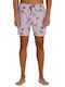 Men's Swim Shorts Lilac with Patterns