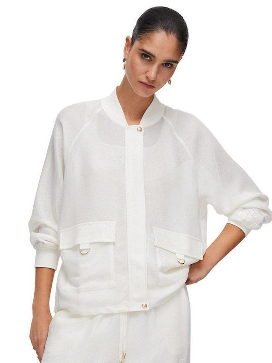 Women's Bomber Jacket Coconut Milk