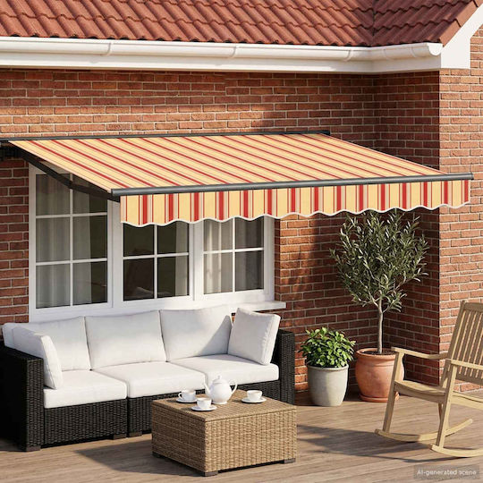 vidaXL Yellow Awning Frame