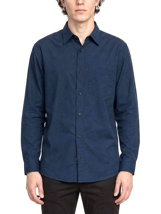 Calvin Klein Poplin Long Sleeve Cotton Shirt in...