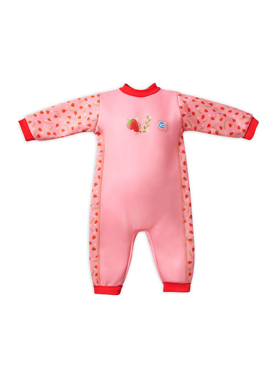 Splash About Splash Costum De Baie Pentru Copii Întreg Cu Mâneci Lungi Căpșuni