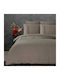 Sleep Time Σετ Παπλωματοθήκη 140x200cm Μονή με Μαξιλαροθήκη Taupe