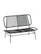 Two-Seater Outdoor Rattan Sofa 117x67x80cm