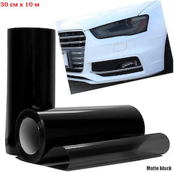 Black Matte Protective Decorative Film Headlights Taillights Turn Signals 30 Cm X 10 M