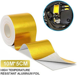 Self-adhesive Gold Thermal Insulation Tape 50mm X 10m Collectors Exhaust System Self-adhesive Gold Thermal Insulation Tape 50mm X 10m Collectors Exhaust System