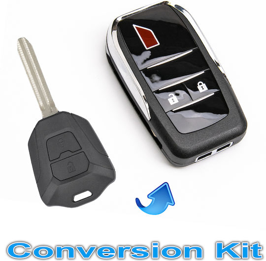 Калъф за Сгъваем Ключ Isuzu Bison D-max Kb M-x Остриe Toy43 2 Бутона