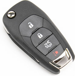 Κέλυφος Αναδιπλούμενου Κλειδιού Chevrolet Cruze Trax Spark Aveo 4 Κουμπιά 13522791
