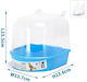 Nobleza Semi-Closed Bird Bathtub Blue White L15.5 X W13.7 X H13.6cm Blue