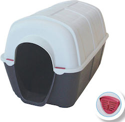 Glee Căsuță Pentru Câine Plastic Neagră 103.2x65.5x65.5cm