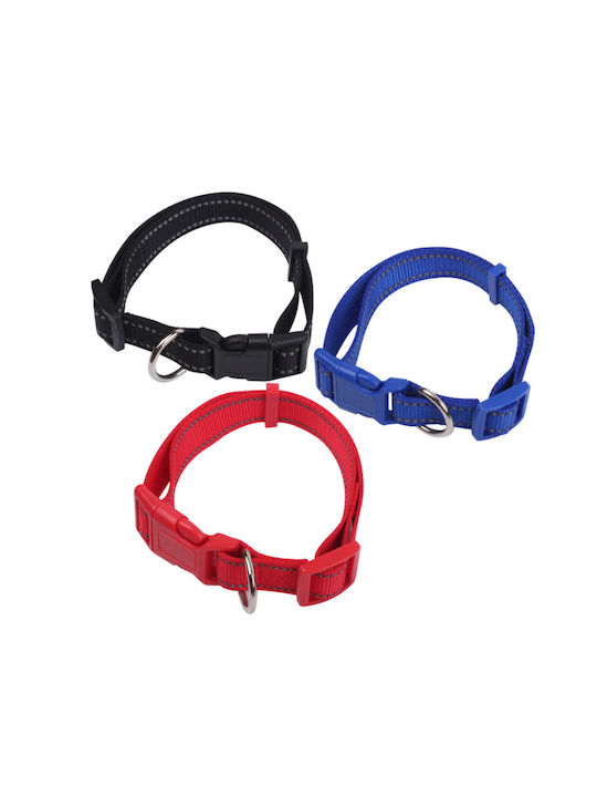 Nobleza Reflective Silk Collar Περιλαίμιο Σκύλου Ανακλαστική Ίνα Large Μπλε