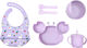 Queen Mother Feeding Set Purple Llama Silicone Purple 6pcs