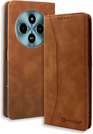 Bodycell Book Case Pu Leather Xiaomi Poco M7 5g Brown 5206015086557