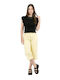 Women's Jean Pants Yellow