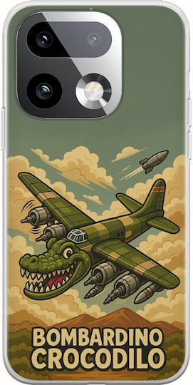 Θήκη Brainrot Bombardino Crocodilo Realme 16 Pro+ 5g Flexible Tpu Διάφανη Σιλικόνη