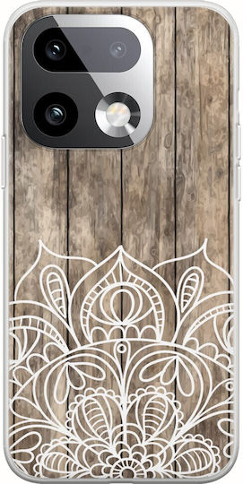 Θήκη Wooden Mandala Realme 16 Pro+ 5g Flexible Tpu Διάφανη Σιλικόνη