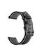 Leather Stitch Line Strap Realme Watch 5 22mm Black