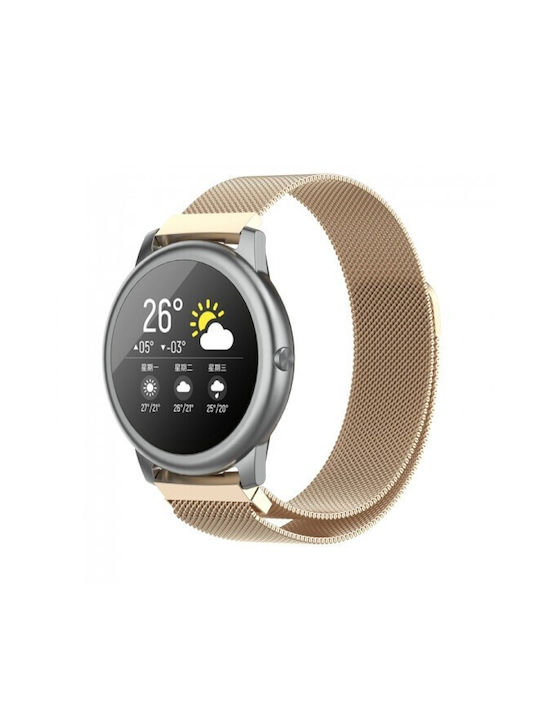Milanese Stainless Steel Λουράκι Huawei Watch Gt 6 6 Pro Champagne Gold