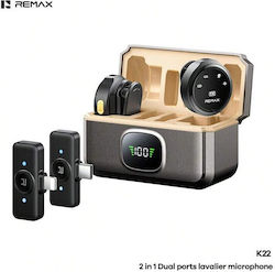 Remax K22 Set Wired Lavalier Microphone Clip On Remax K22 Set Wired Lavalier Microphone Clip On