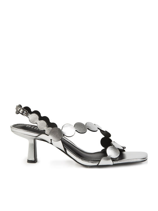 Leather Silver Sandals