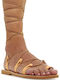 Gladiator Sandals Lace-Up Alkinoi Beige