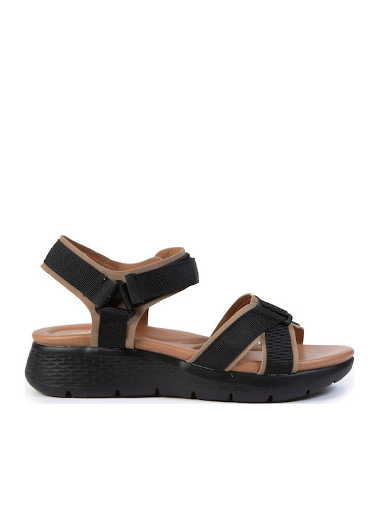 Γυναικεία Σανδάλια Flatforms Μαύρα