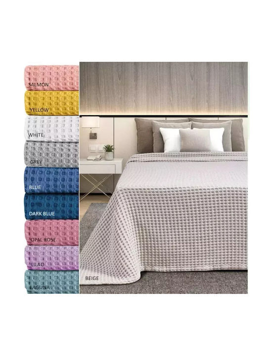 Adam Home Piqué Decke Übergröße 230x240cm Grau