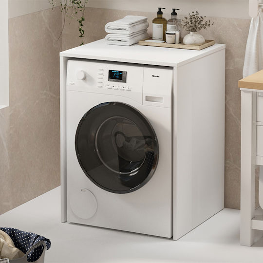 Megapap Ντουλάπι Μπάνιου Πλυντηρίου 65.5x60x88.6cm Λευκό
