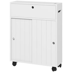 Kleankin Ντουλάπι Μπάνιου 52x17x67cm Λευκό 834-606V80WT