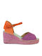 Sommer Damenplattformen Lila