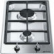 Smeg Domino Газов Автономен Плот Inox 31x51.2см Stainless Steel