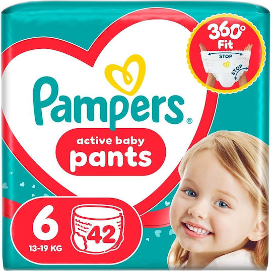 Pampers Πάνες Βρακάκι Pants No. 6 42τμχ