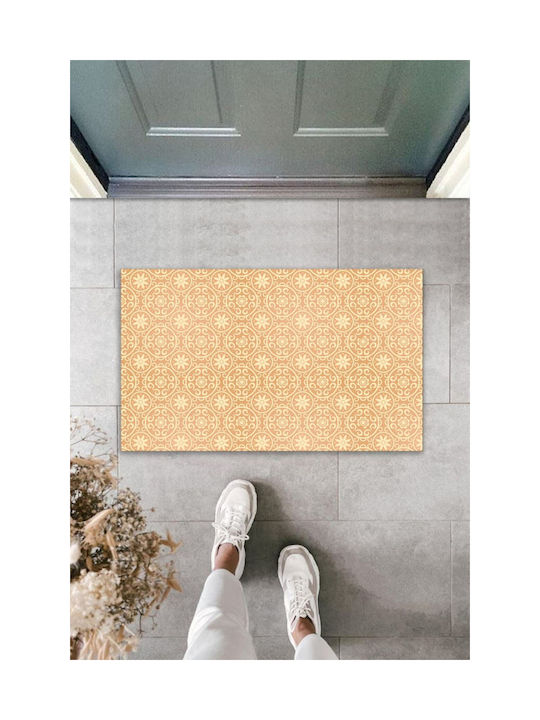 SteweHome Non-Slip White Entrance Doormat 70x45cm