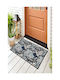 SteweHome Non-Slip Orange Entrance Doormat 70x45cm
