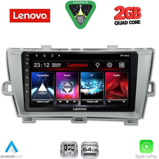Lenovo Sistem Audio Auto Pentru Toyota Prius 2009-2015 Bluetooth USB Wi-Fi GPS Apple CarPlay Android Auto Cu Ecran Tactil 9"