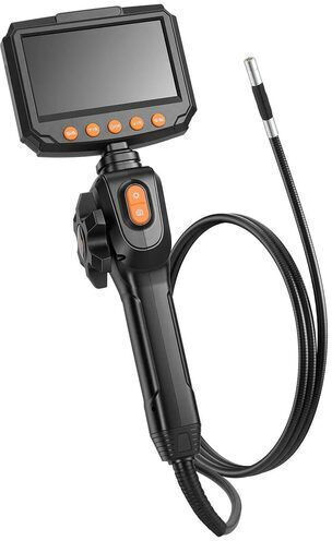 Cameră Endoscopică 180° Bidirecțională Ecran Articulat Zoom 8x Ecran Hd Ips 4.3" Lentilă Subțire 8 Mm Ip67 Cablu 1.5 M
