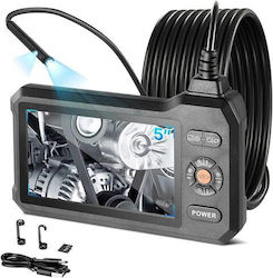 Endoscope Camera Triple Lens Led Light 8x Zoom 5" Hd Ips Screen 8 Mm Slim Lens Ip67 5 M Rigid Cable Endoscope Camera Triple Lens Led Light 8x Zoom 5" Hd Ips Screen 8 Mm Slim Lens Ip67 5 M Rigid Cable