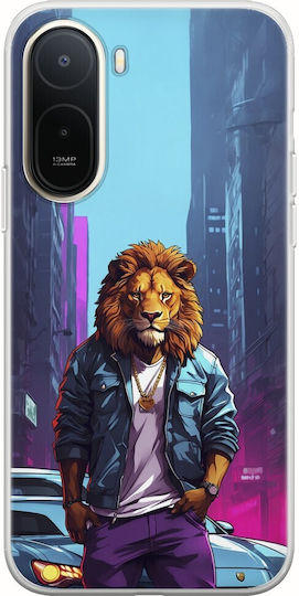 Θήκη Street Animals Lion Xiaomi Redmi A7 Pro Flexible Tpu Διάφανη Σιλικόνη