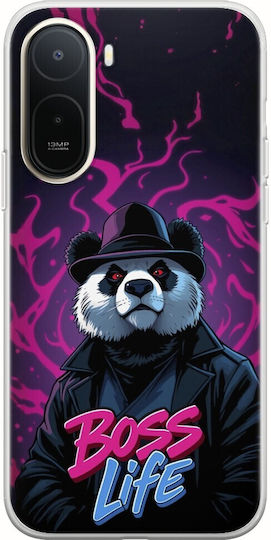 Θήκη Boss Life Panda Xiaomi Redmi A7 Pro Flexible Tpu Διάφανη Σιλικόνη