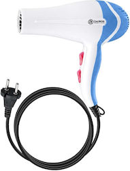 Avizar Efficient Hair Dryer 1000w Concentrator Nozzle Dc Motor White Blue
