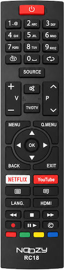 Noozy Kompatibles TV-Fernbedienung Rc18 für Vestel, F&U, Telefunken und Turbo-X