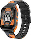 Colmi P73 Smartwatch mit Herzfrequenzsensor (Schwarz-Orange)