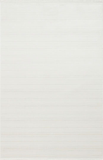 SteweHome Non-Slip Rectangular White Rug 100x300cm
