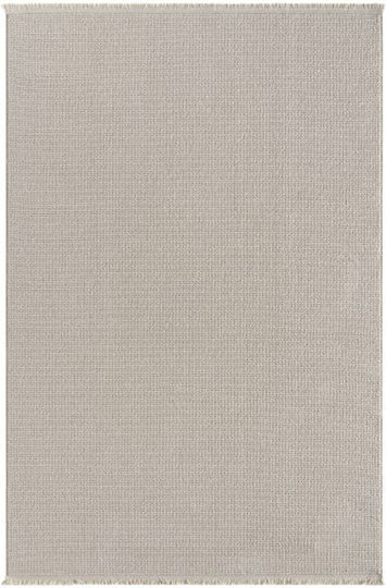 SteweHome Non-Slip Rectangular Cotton Beige Rug 100x300cm