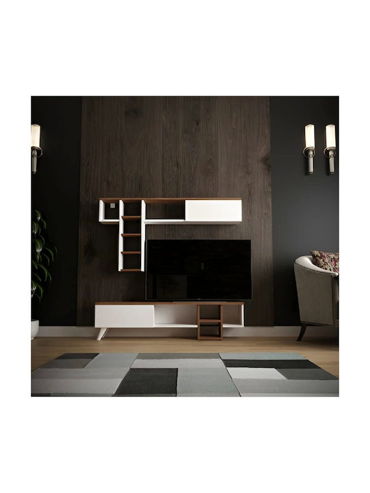 Bibliotecă Living Multicoloră M100xL30xÎ30cm