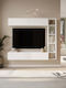Wohnzimmer TV-Einheit Grau M169xB26cm