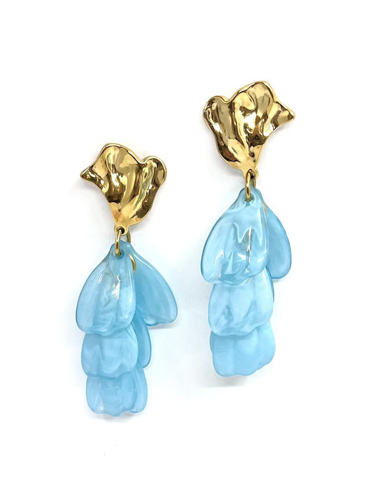 Dorian Gray Light Blue Dangle Earrings