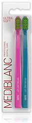 Mediblanc Οδοντόβουρτσα Ultra Soft Pink/blue 2τμχ Mediblanc Οδοντόβουρτσα Ultra Soft Pink/blue 2τμχ