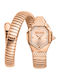 Just Cavalli Ceas De Damă 34.5mm Cu Baterie Cu Brățară Metalică Rose Gold